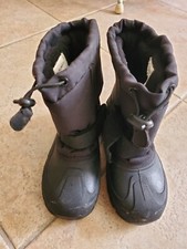 Thermolite Boy Or Girls Sz 1 Black Winter Snow Boots