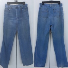 Vintage High Waisted Jeans 70s 1970s 80s 30  Waist