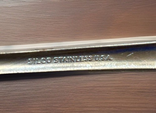 Silco USA Soup Serving Spoon Dinner Flatware 1 count Mid Century Deco - Afbeelding 4 van 4