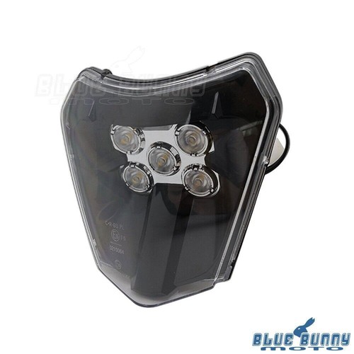 Off-Road E8 White LED Headlight Head Lamp For EXC SX SXF XCF 250 350 450 FE TE - Picture 4 of 9