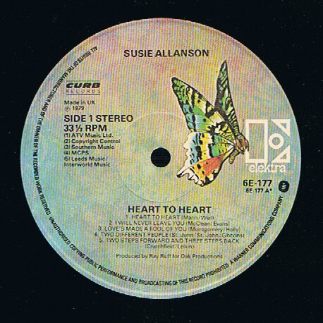 Susie Allanson - Heart To Heart (LP, Album) - Bild 3 von 4