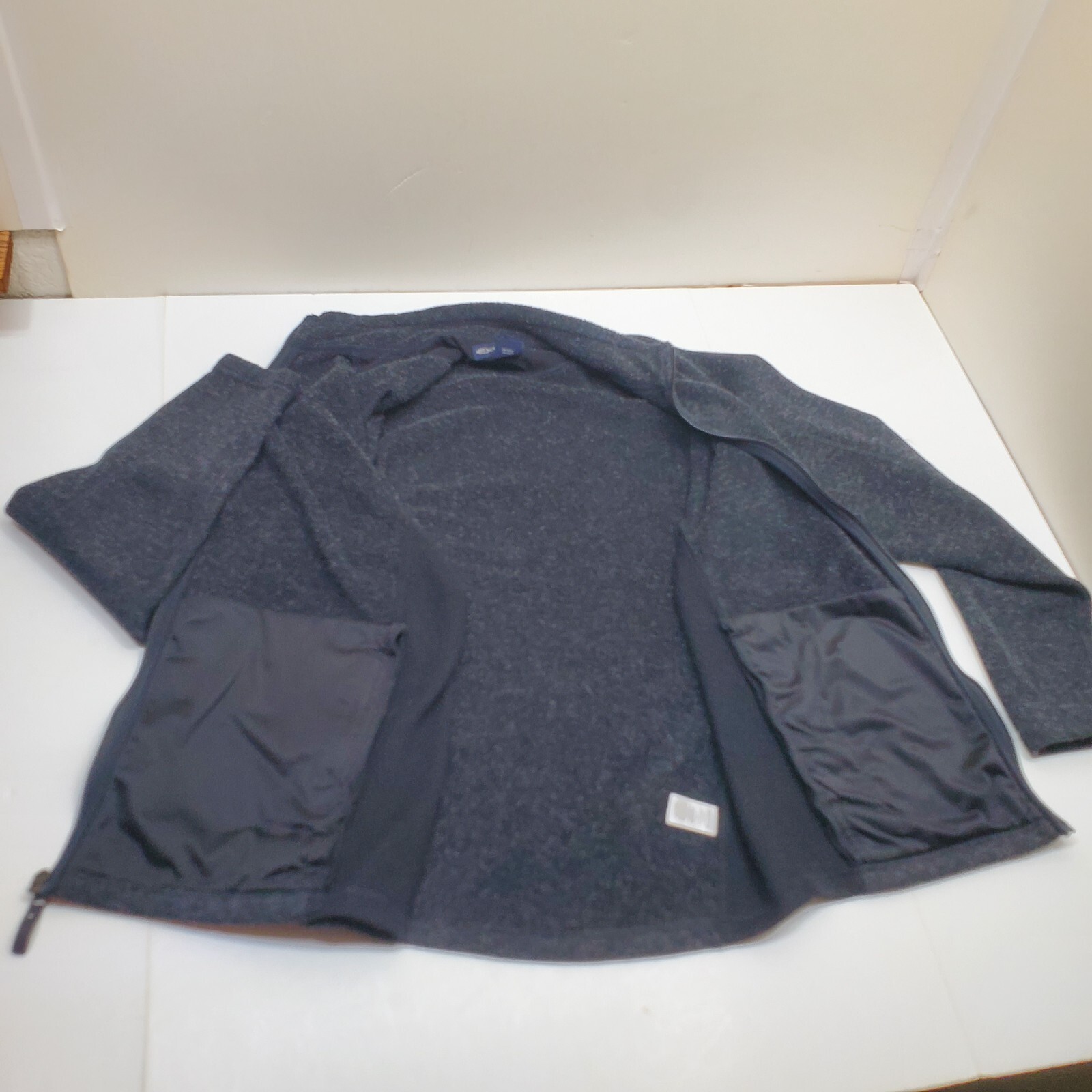 Exofficio Jacket Knit Black Heather Full Zip Men's Size L Outdoor Camp Hiking