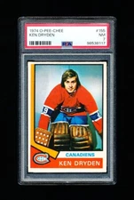 1974 OPC HOCKEY 155 KEN DRYDEN PSA 7 NEAR MINT CANADIENS GOALIE