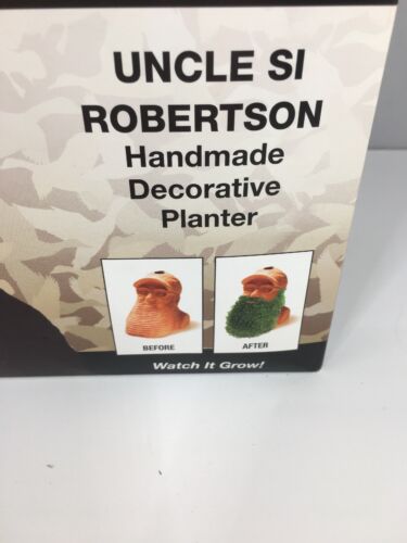 Duck Dynasty Chia Uncle Si Handmade Decorative Planter Beard Plant Open Box - Picture 2 of 7