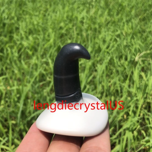 1pc Natural Tai chi Stone Magic Hat Carved Crystal Skull Reiki Holiday Gift-50mm - Picture 7 of 12