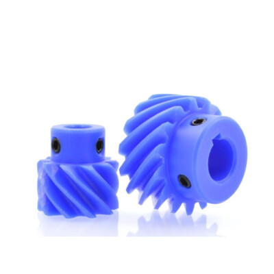1/1.5/2 Mod 13/15/20/26 Teeth 45° Left Spiral With Hub Blue Nylon