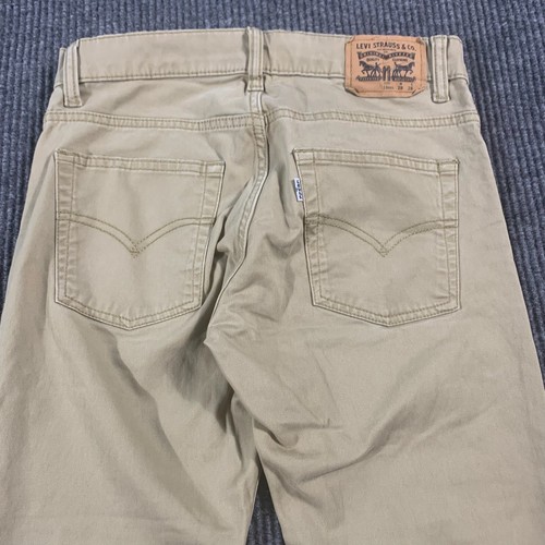 Levi's 511 Jeans Boys 16 Beige Denim Slim Fit Straight Leg Stretch 28x28 School - Picture 14 of 18
