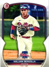 2023 BOWMAN PROSPECTS WILLIAM BERGOLLA PAPER BASE BASEBALL CARD #BP-67