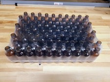 240 count amber Boston round bottles without lids