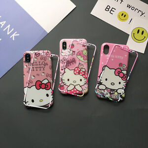 Cute Bow Hello  Kitty  Melody Tempered Glass case cover for 