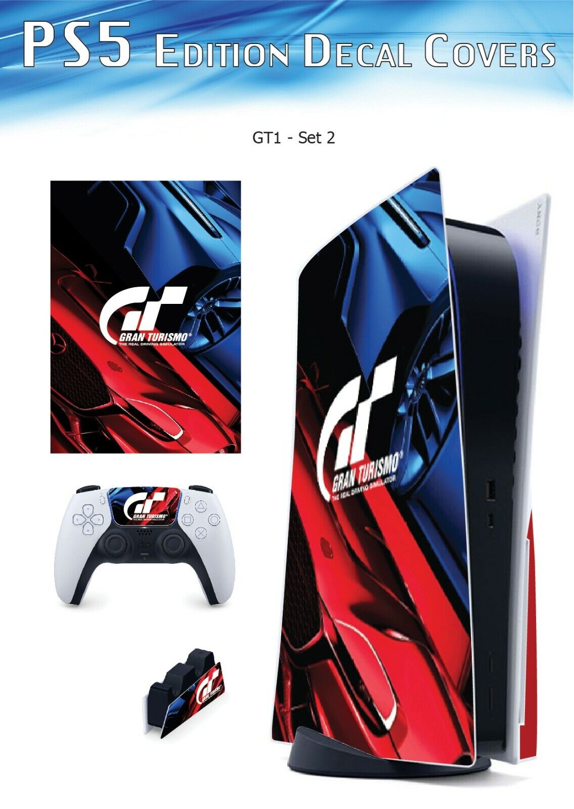 PS5 Gran Turismo 7 Metallic Covers (The Best Decals on )