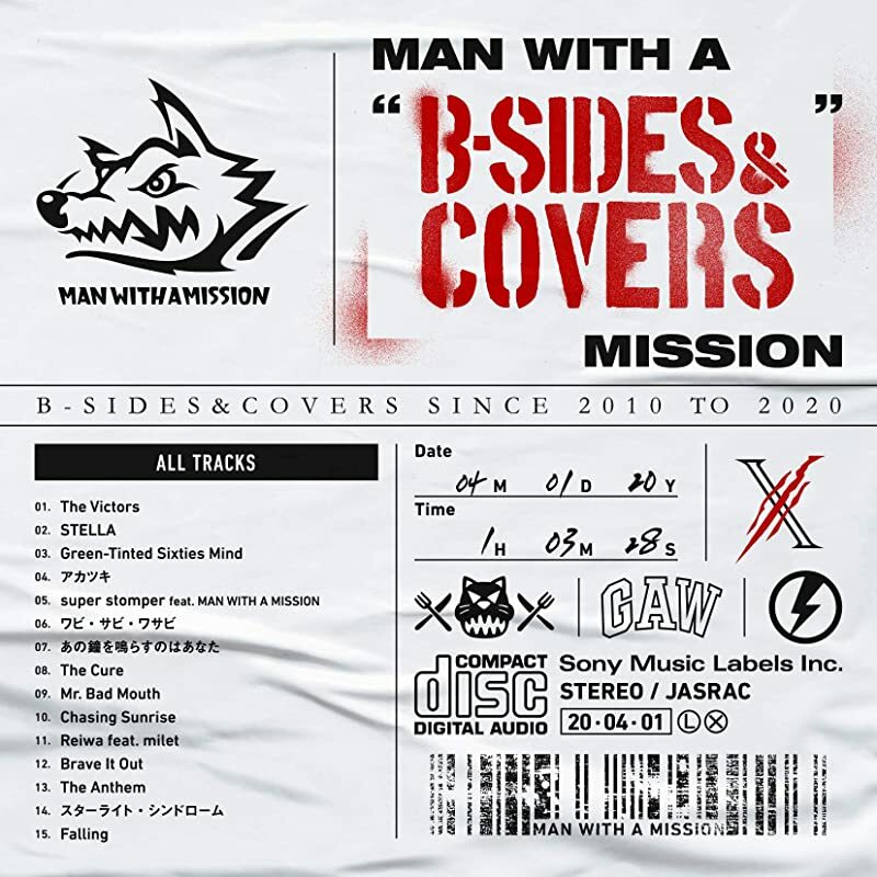 MAN WITH A MISSION-MAN WITH A B-SIDES & COVERS MISSION-JAPAN