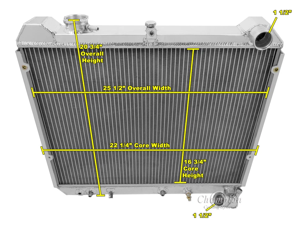 83 84 85 Mazda RX-7 Champion 3 filas radiador de aluminio CC097 Foto 3 de 4