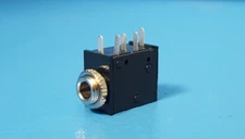 (10 PCS) HEADPHONE PHONE JACK 3.5MM, SWITCHCRAFT, STEREO W/SWITCH, WITH HARDWARE