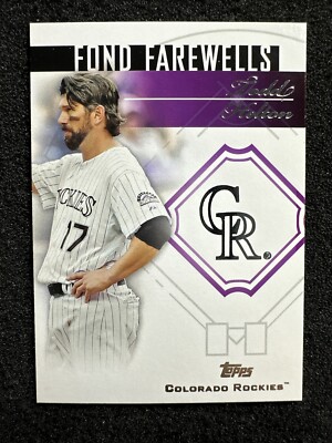 TODD HELTON #FF-TH 2014 Topps Update Series Fond Farewells Insert