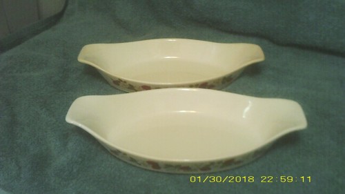 Sheffield strawberries and cream Au Gratin casserole baking dishes EUC - Imagen 2 de 4