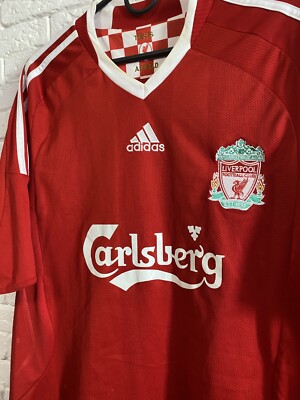 Liverpool FC adidas シャツ 08-10  2008-10 Liverpool Home Shirt Torres #9 - 5/10 - (M)
