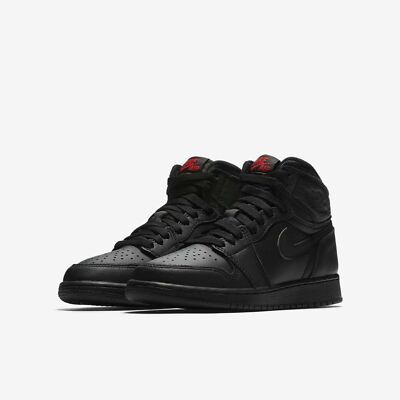 Nike YOUTH Air Jordan Retro High OG BG Black Red SIZE