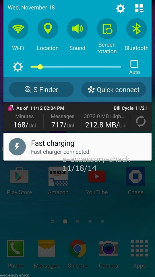 3x Rapid Charge Micro USB Cable Fast Quick Charging Sync Cord For Android (3FT) - Image 2 of 4