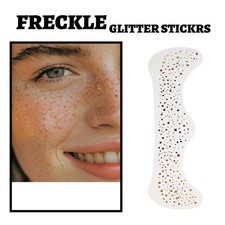 4 Sheets Gold Sparkle Freckles Face Tattoo Face Freckle Glitter Makeup Patches