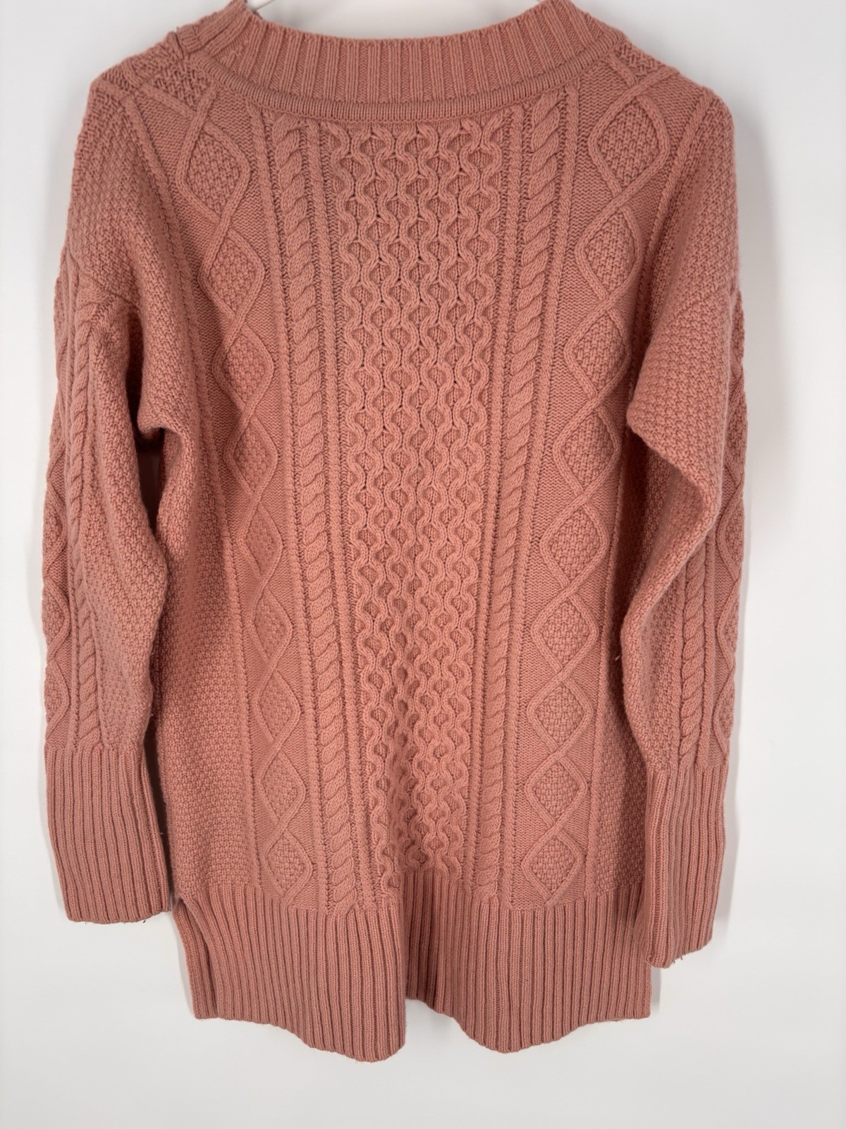 J. Crew Womens M Cableknit Patchwork Oversized Ch… - image 5
