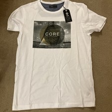 Men’s Jack Jones Core White Summer Short Sleeve T-shirt Top Size L Large RRP £12