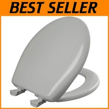 Ice Grey Slow Close Toilet Seat, Easy Clean Hinges