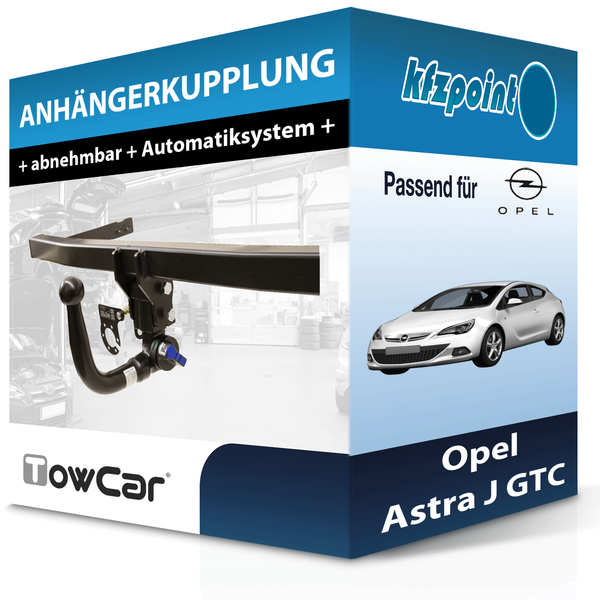 für Opel Astra J GTC 10.2011-10.2018 Towcar AnhäNgerkupplung Abnehmbar Neu-image