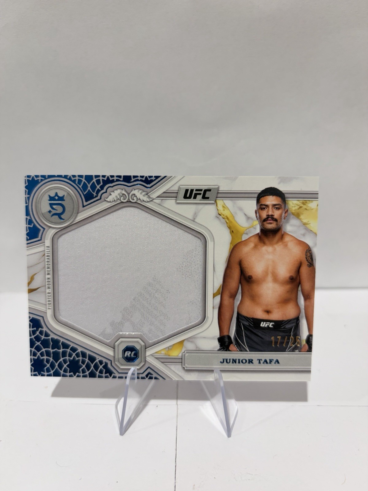 2024 Topps Royalty Junior Tafa Rookie Jumbo Relic /25 #RJR-25 RC Fighter Worn