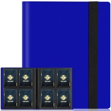 4 Pocket Card Binder for 160 Sleeves, Card Folder Ablum for Trading Cards Col...