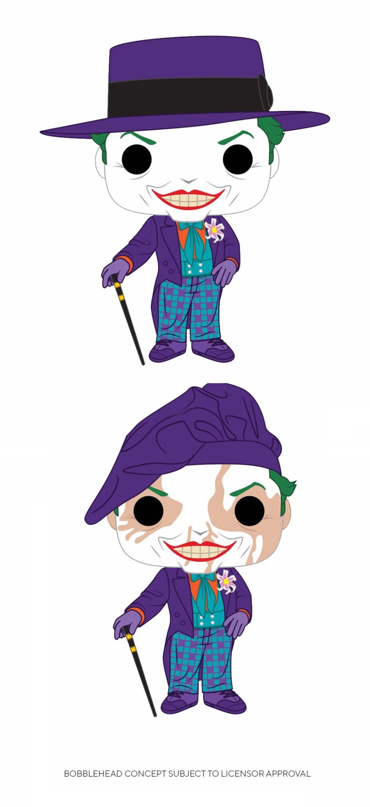 FUNKO POP 337 BATMAN 1989 THE JOKER WITH HAT CHASE TIM BURTON - Immagine 3