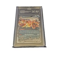 Pokémon Charizard EX Double Rare TAG 8.5 Obsidian Flames 125/197 Holo