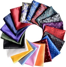 Wedding Set Mens Handkerchief Lot 20-Pcs Assorted Silk Pocket Square Party New