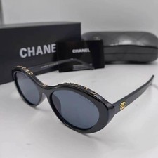 New Chanel Sunglasses - Classic Black Logo, Trendy  Versatile