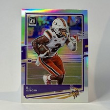 2021 Donruss Optic Prizm #102 K.J. Osborn Silver Holo Vikings SP RC