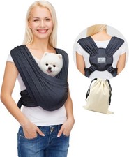 Dog Carrier for Small Dogs, Front Facing Dog Carrier Sling, Hands Free Cat Sling