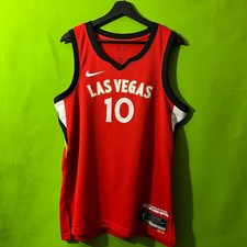 Nike Las Vegas Aces Kelsey Plum 10 Explorer Edition WNBA Jersey Red M DJ4572-659