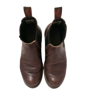 Vintage RED WING 2917 Mens Chelsea Rancher Boot Briar Oil Slick 8½ E2 Extra Wide Vintage RED WING 2917 Mens Chelsea Rancher | Mercari main image 4