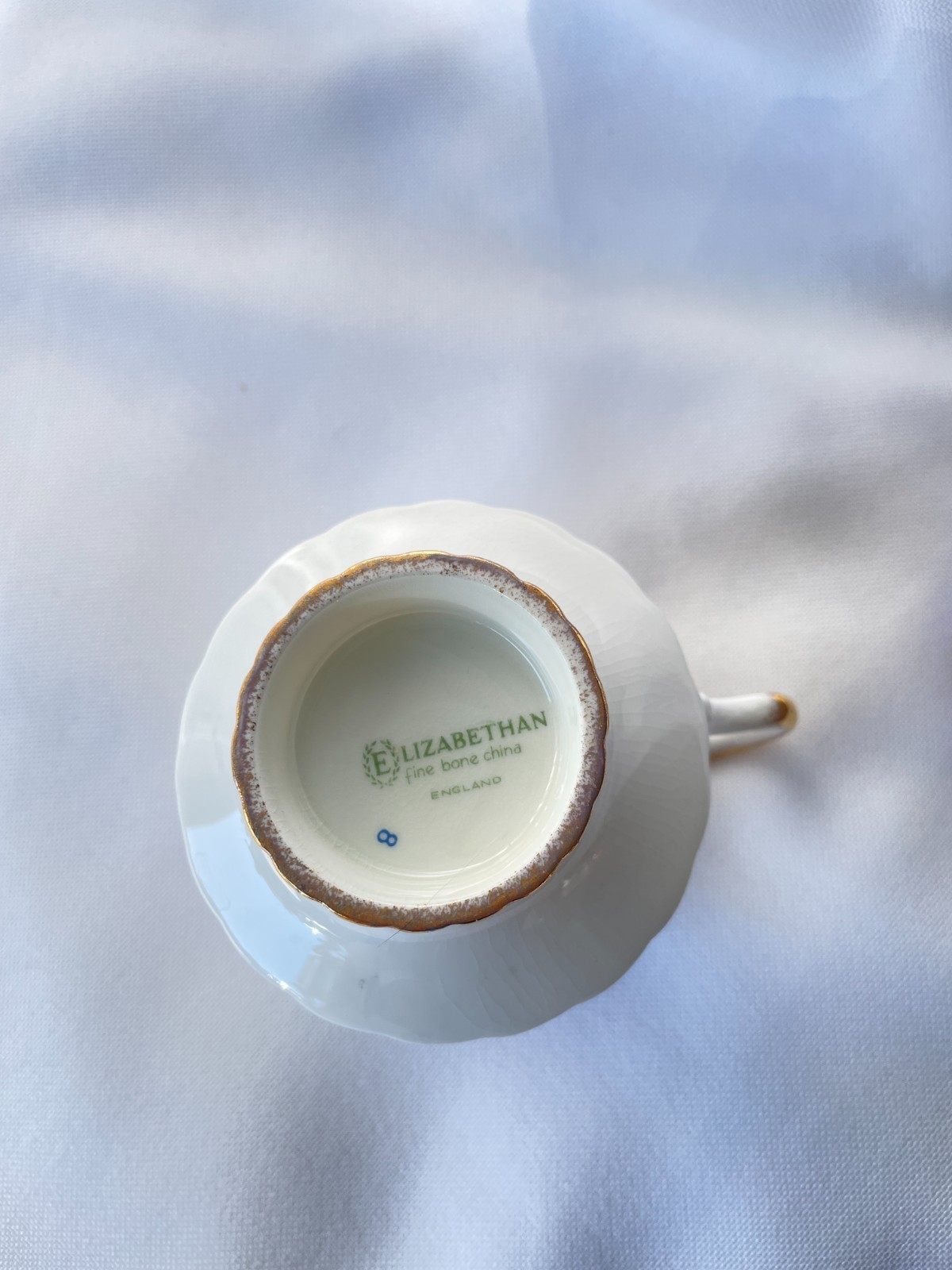 Vintage Elizabethan Fine Bone China Small Pink Roses Tea Cup & Saucer England