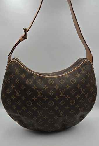 Vintage Louis Vuitton Monogram Croissant GM Shoulder Bag Canvas Hobo Authentic