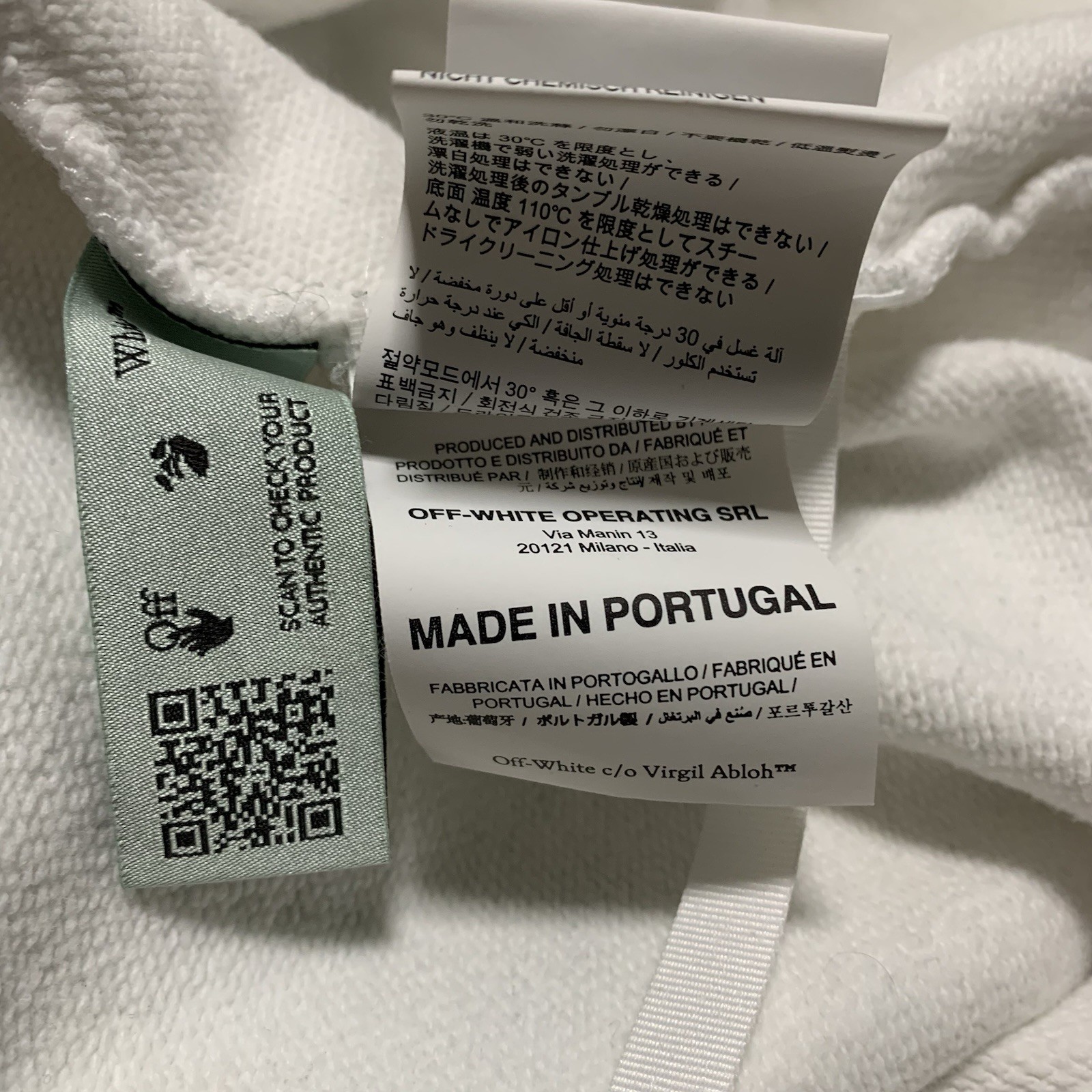 Off White Medium Pascal Arrows White Hoodie Virgi… - image 11