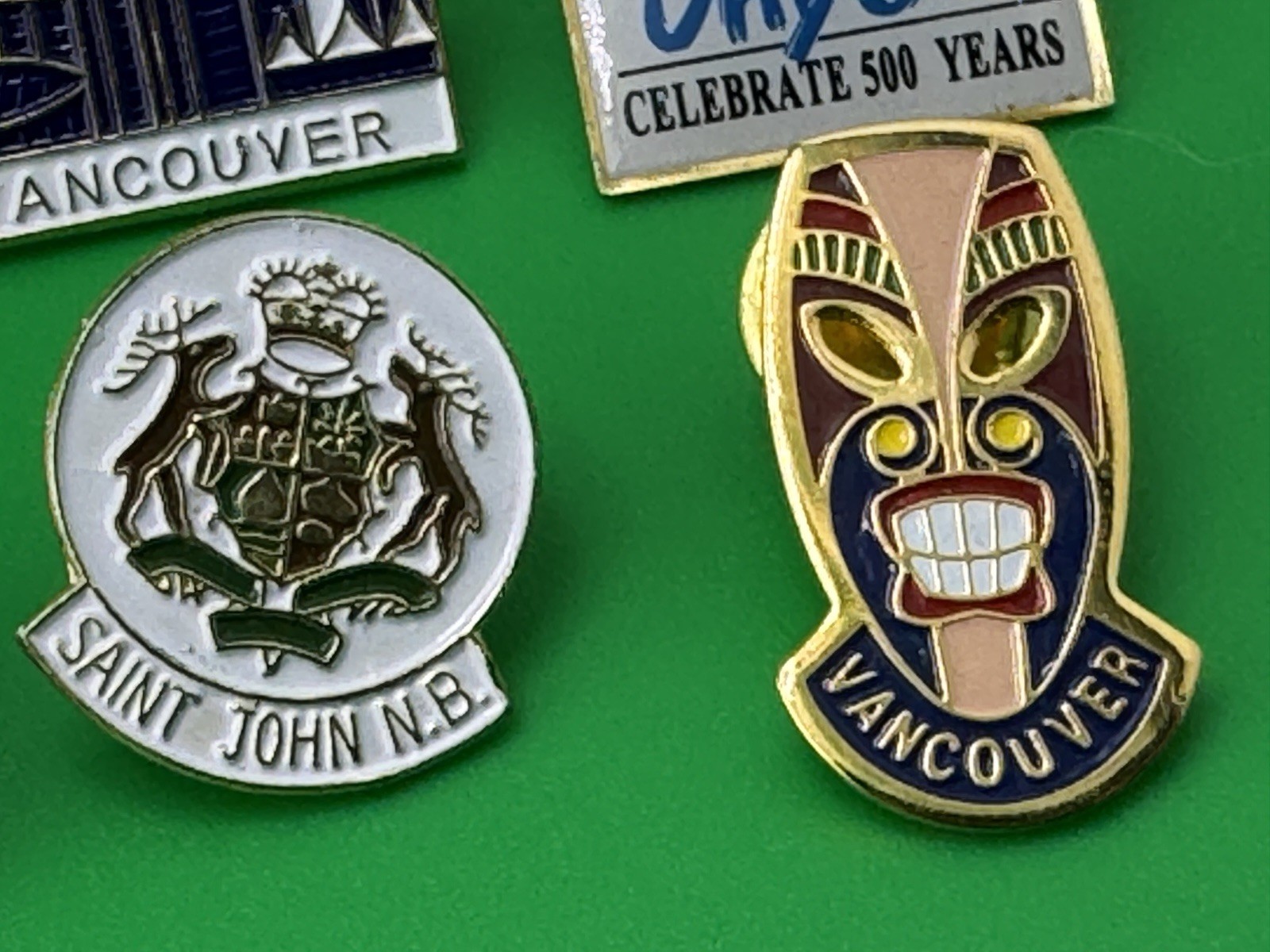 LOT of 16 VTG  Canadian Vancouver Nova Scotia Halifax Enamel Pins Travel Tourism