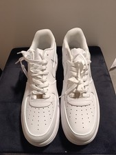 Nike Air Force 1 Herren Sneaker Low Top Weiß EU 43 Schnürung Freizeit