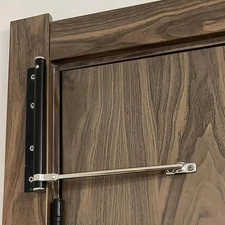 Automatic Door Closer for Lightweight Doors Up to 100 lbs, 150° Opening Angle...