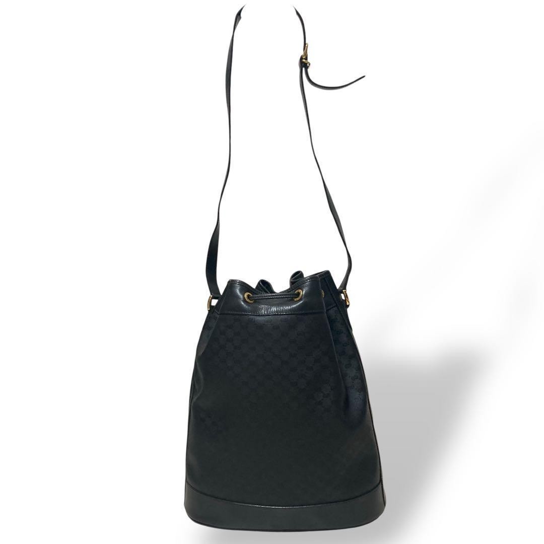 GUCCI GG Pattern PVC Leather Drawstring Crossbody… - image 23