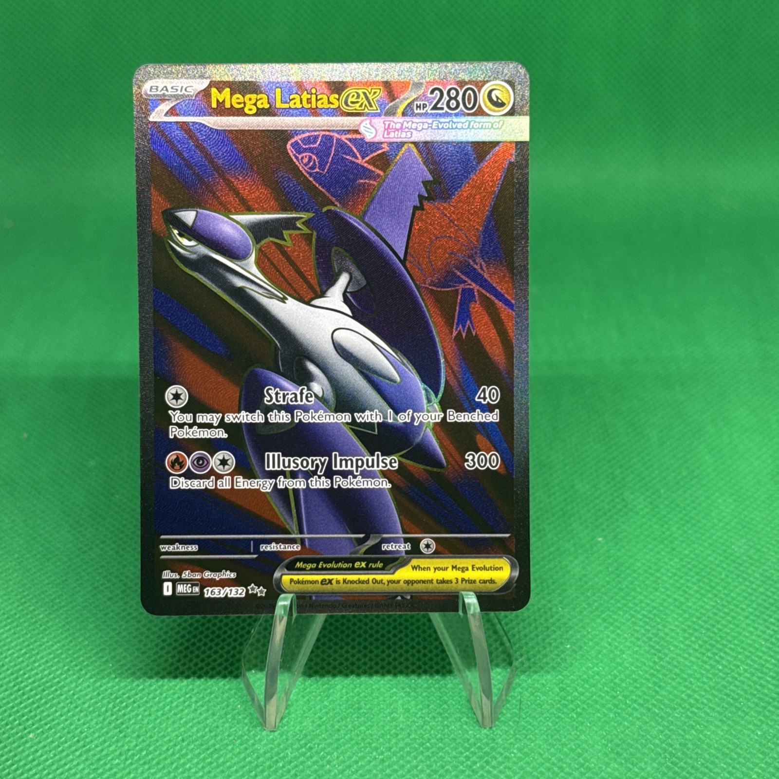 Pokemon Mega Evolution Mega Latias ex Full Art 163/132 NM In hand - English