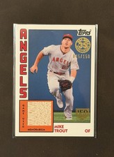 2019 Topps-1984 Topps Baseball Relics Series 1 Mike Trout #84RMT 150th Anni /150