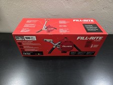 Fill-Rite FR152 Piston Hand Pump with Hose Nozzle Spout, Red, 20 Gal - Open