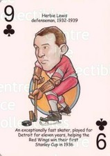 2006 Detroit Red Wings Heroes Playing Card #35 Herbie Lewis
