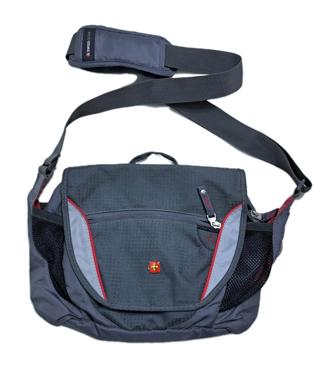 Swiss Gear Small Utility Messenger Carry On Case Bag Gray Re
